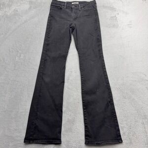 Levis Jeans Womens 29 Black 315 Shaping Bootcut Mid Rise Stretch Denim Pants